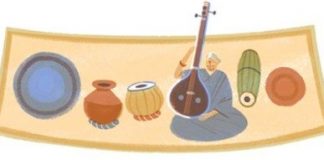 M S Subbulakshmi’s birthday celebrated by Google Doodle