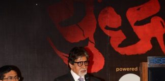 Amitabh Bachchan promotes Yudh at the Bombay Stock Exchange