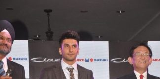 Ranveer Singh launches Maruti Suzuki Ciaz Sedan