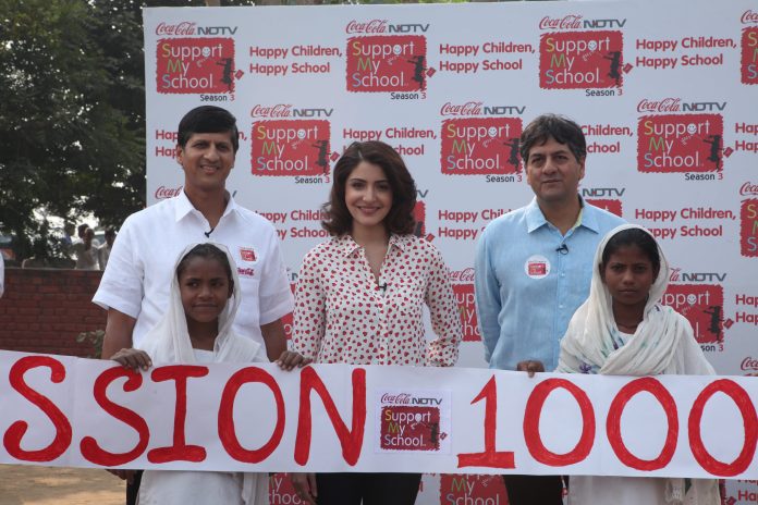 Anushka sharma Support My School