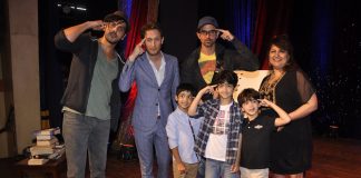 Hrithik Roshan and kids at Raell Padamsee’s show