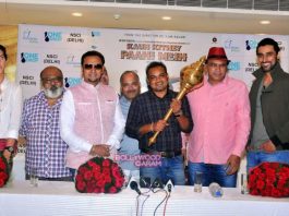 Gulshan Grover, Kunal Kapoor and Saurabh Shukla at Kaun Kitney Paani Mein Delhi promotions