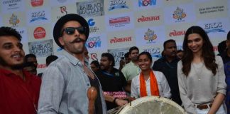 Deepika Padukone and Ranveer Singh launch Bajirao Mastani song Gajanana – Photos