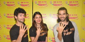 Anushka Ranjan, Karan Grover and Dignath Manchale promote Wedding Pullav at Radio Mirchi