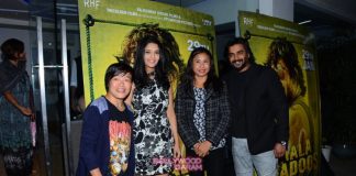 Sushant Singh, Rishi Kapoor and Manyata Dutt at Saala Khadoos  special screening – Photos