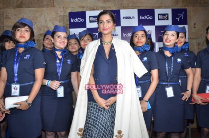 Sonam screening with air hostess2