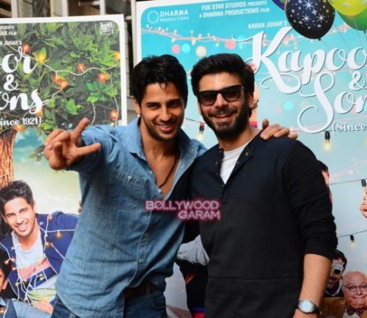 Sidharth Malhotra and Fawad Khan promote Kapoor and Sons