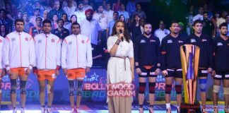 Sonakshi Sinha sings National Anthem at Pro-Kabaddi League