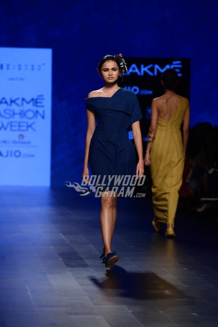 Model walks the ramp at Lakme Fashion Week Summer Resort 2017 Day 2