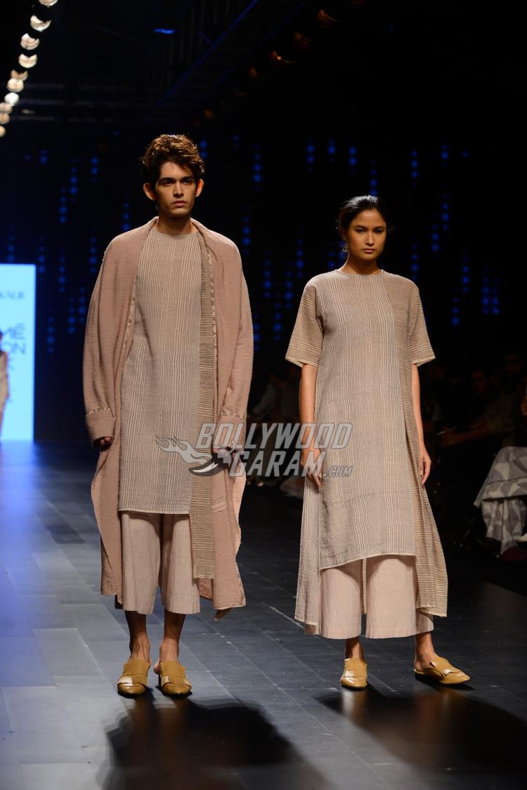 Models walk the ramp at Lakme Fashion Week Summer Resort 2017 Day 2