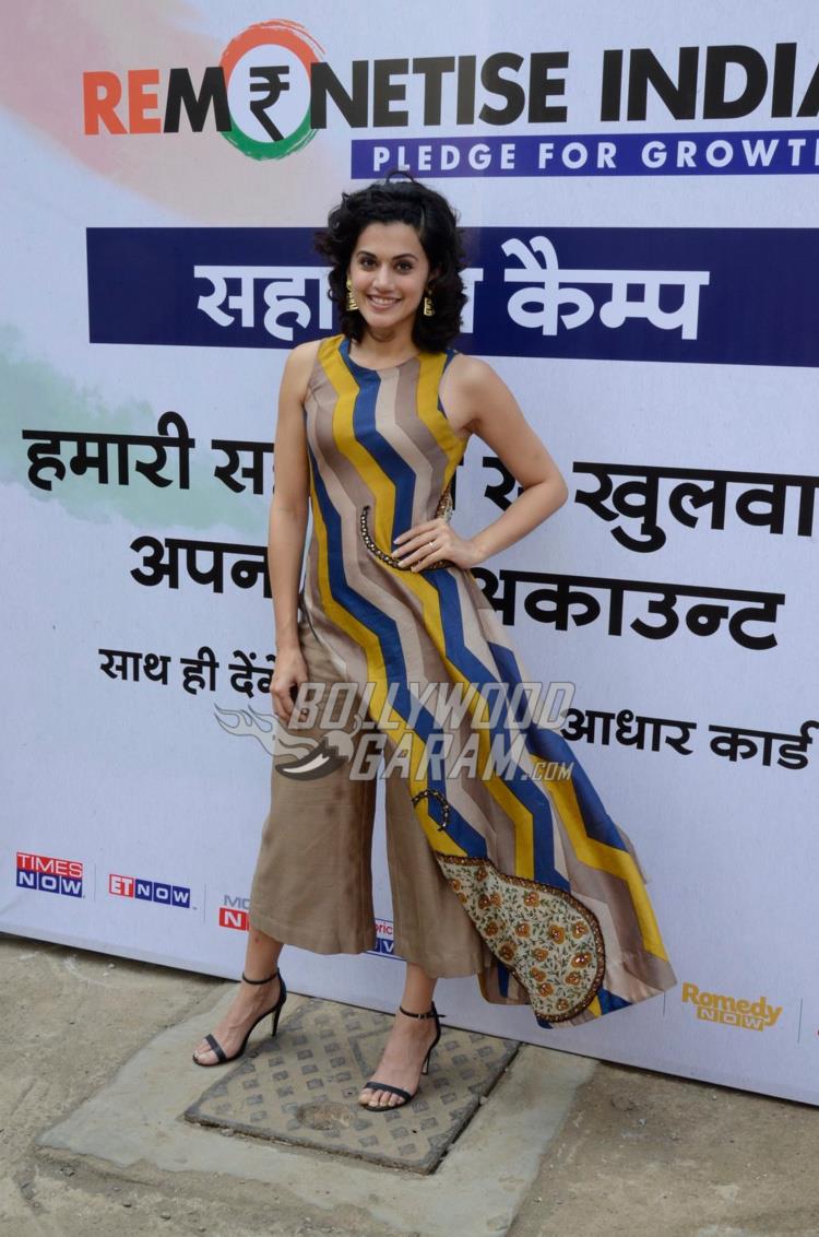 Taapsee Pannu at Remonetise India initiative 