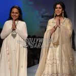 Sakshi Tanwar Turns Showstopper for Anju Modi at Amazon India Fashion Week 2017 – Photos