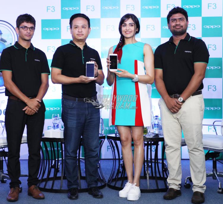 Adah Sharma launches Oppo F3 smartphone