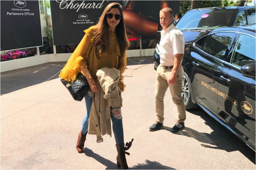 Deepika Padukone arrives at cannes to attend 70th Cannes Film Festival