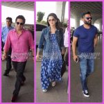 Sunny Leone, Shilpa Shetty, Suniel Shetty and Sachin Tendulkar make a stylish airport appearance