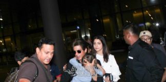 Shah Rukh Khan photographed with little AbRam at airport while Anushka Sharma Follow