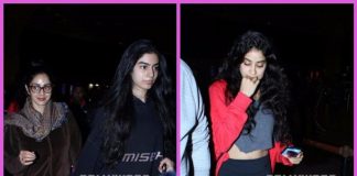 Sridevi snapped with family as they return from a holiday – Photos