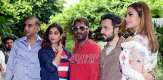 Team Baadshaho promotes at a press conference in Delhi