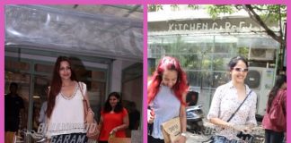 Sonali Bendre and Genelia Deshmukh snapped outside Kitchen Garden restaurant in Mumbai