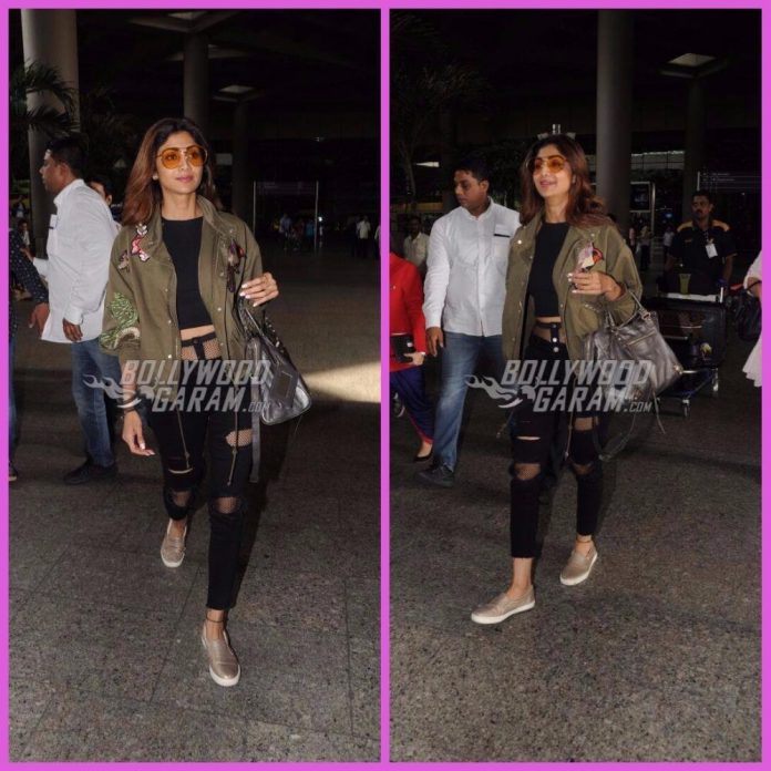 Shilpa shetty airport