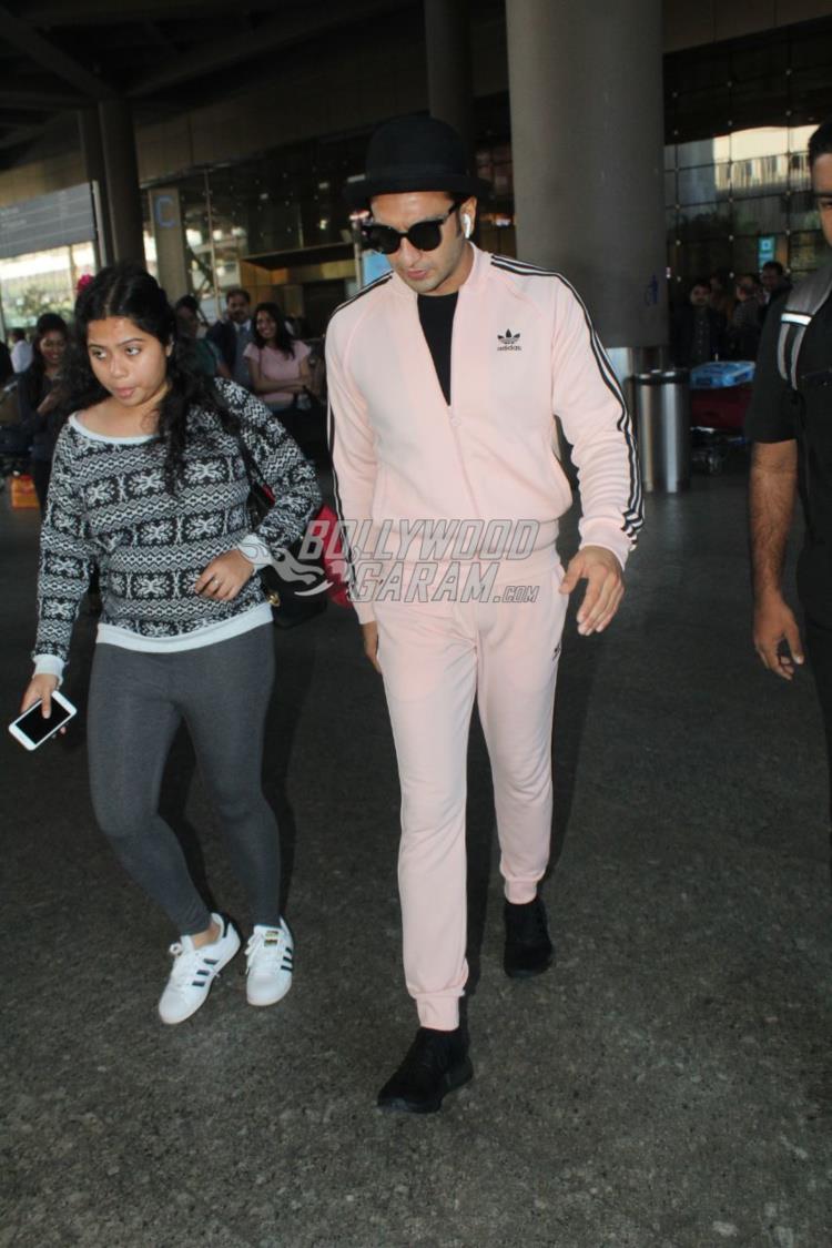 Ranveer Singh Snapped In Bandhgala Suit At A Private Airport