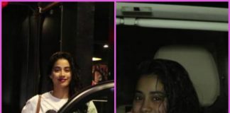Janhvi Kapoor shows off wet hair look outside a salon