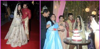 Dipika Kakkar and Shoaib Ibrahim pose in royal outfits at wedding reception