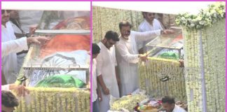 Sridevi wrapped in tricolor on her last journey