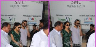 Shahid Kapoor and Mira Rajput Kapoor visit the clinic