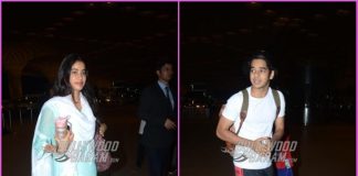 Janhvi Kapoor and Ishaan Khatter all smiles as they leave for Jaipur