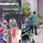 Madhuri Dixit Anil Kapoor and Ajay Devgn shoot for Total Dhamaal