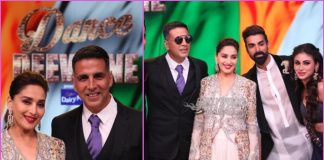 Akshay Kumar and Mouni Roy promote Gold on sets of Dance Deewane