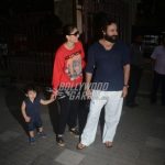 Kareena Kapoor , Saif Ali Khan and son Taimur Ali Khan visit Soha Ali Khan
