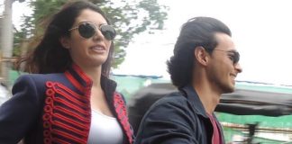 Aayush Sharma and Warina Hussain fined for driving without helmet at Vadodara