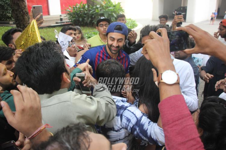 Ranbir Kapoor greets fans outside his residence on his birthday