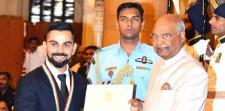 Virat Kohli awarded with Khel Ratna by President Ram Nath Kovind