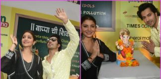 Varun Dhawan and Anushka Sharma spread awareness about eco-friendly Ganesh idols