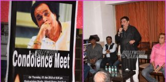Friends and colleagues gather for a condolence meet in memory of Kader Khan