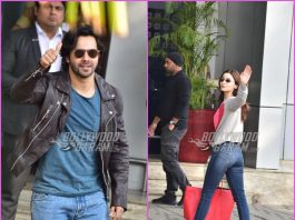 Varun Dhawan and Alia Bhatt make a stylish appearance at a private airport