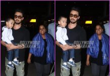 Aayush Sharma looks dapper at airport with son Ahil and wife Arpita Khan