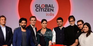 Amitabh Bachchan, Kareena Kapoor and Aamir Khan at Global Citizen conference